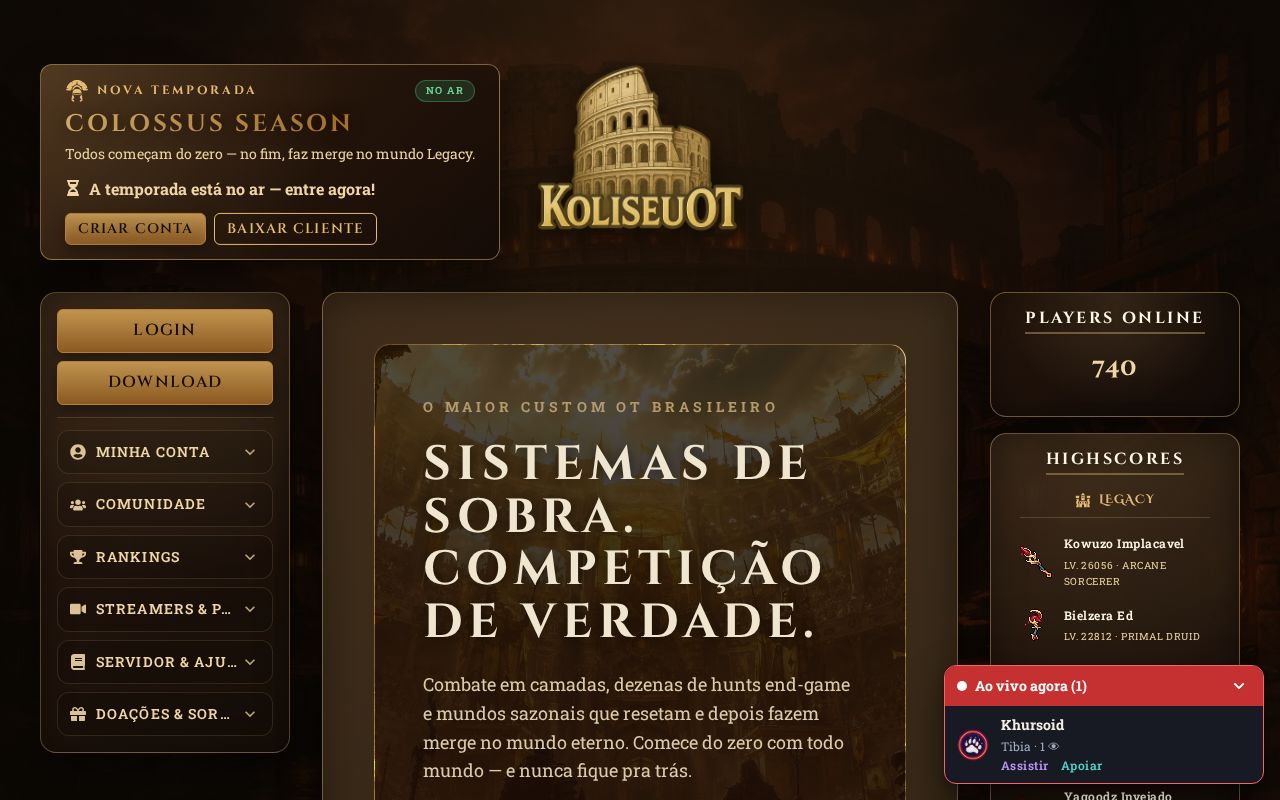 KoliseuOT website