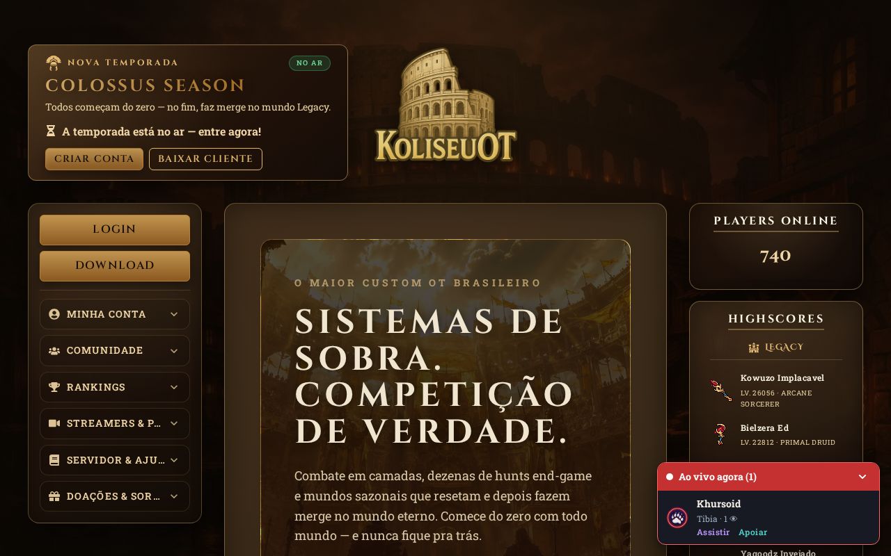 KoliseuOT website