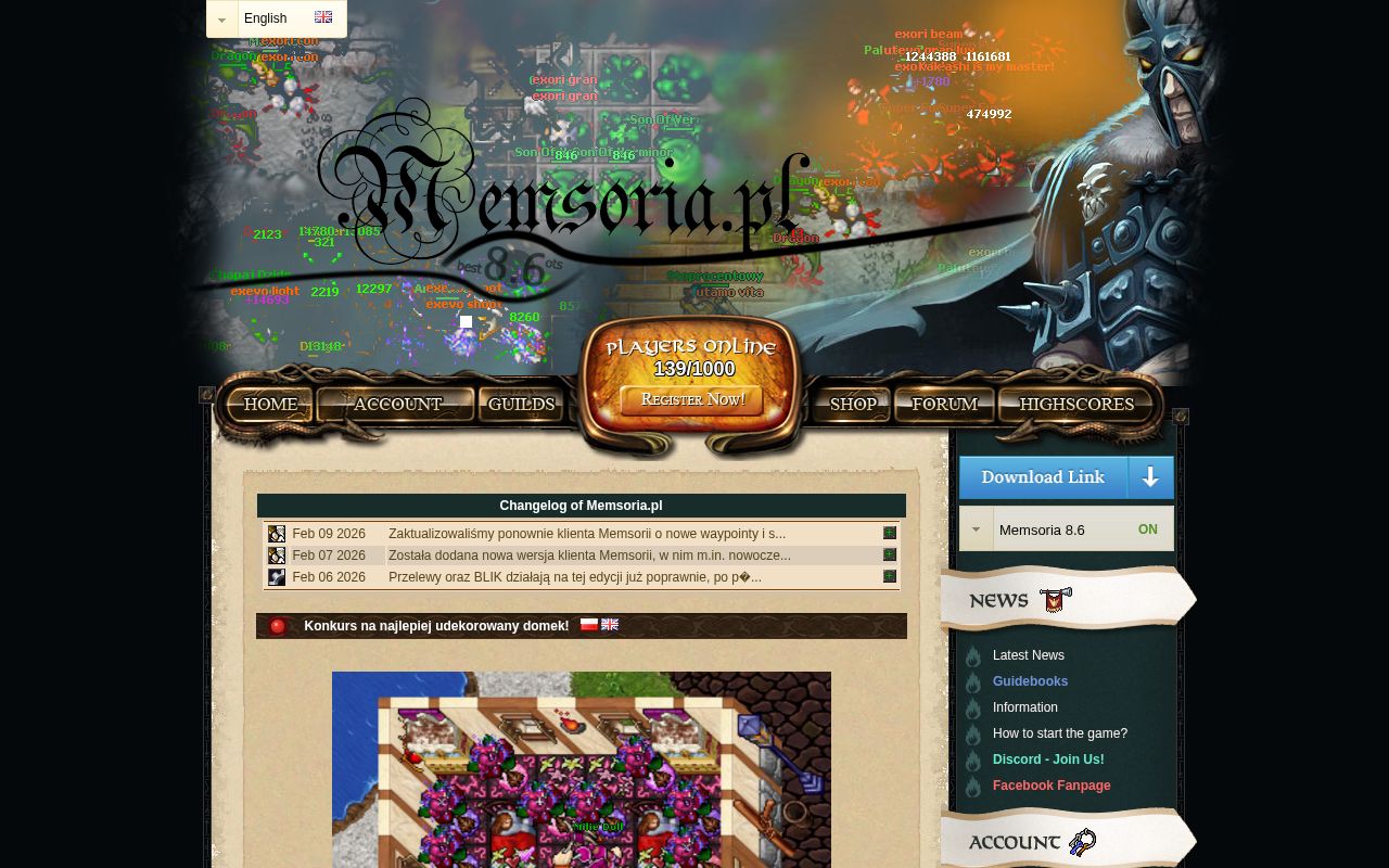 Memsoria website