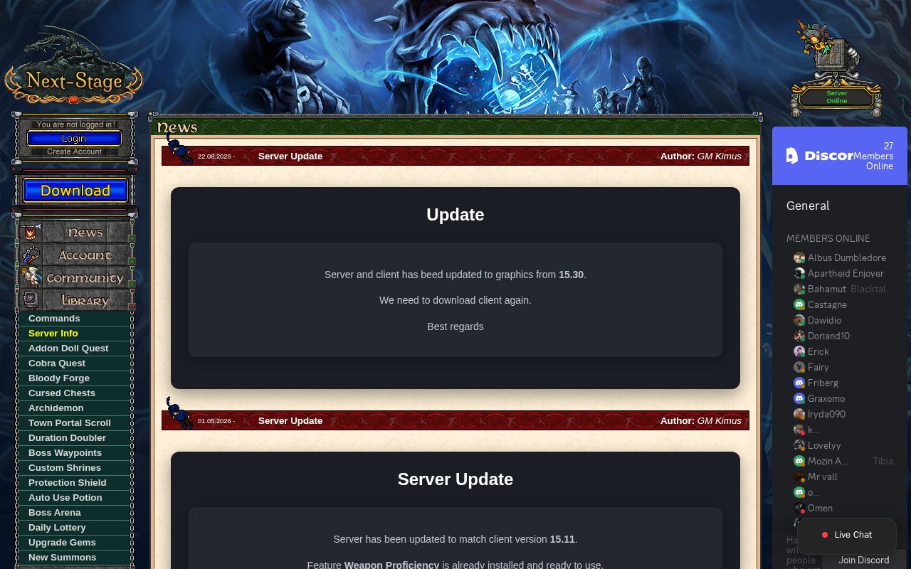 Next-Stage website