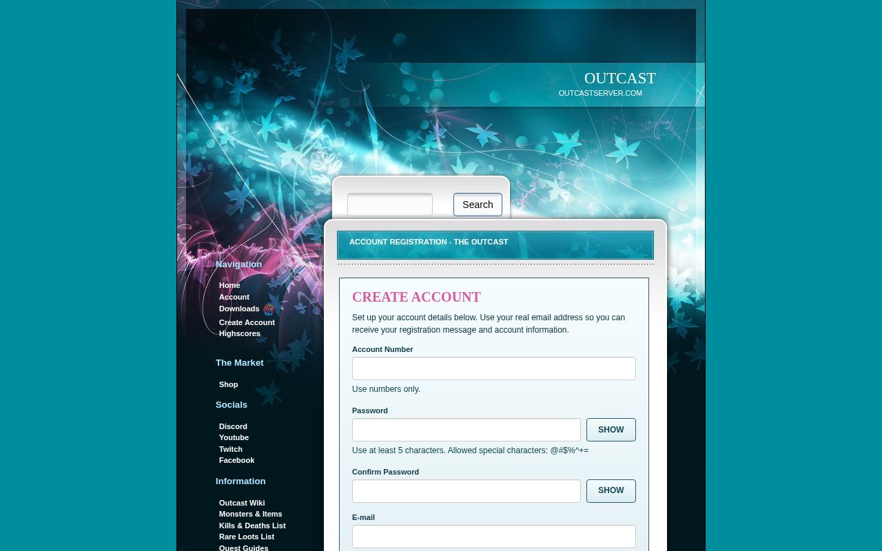Outcast website